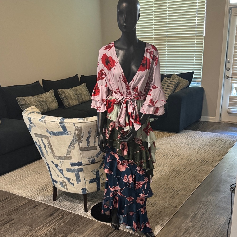 Floral Multi-Color Maxi Dress
